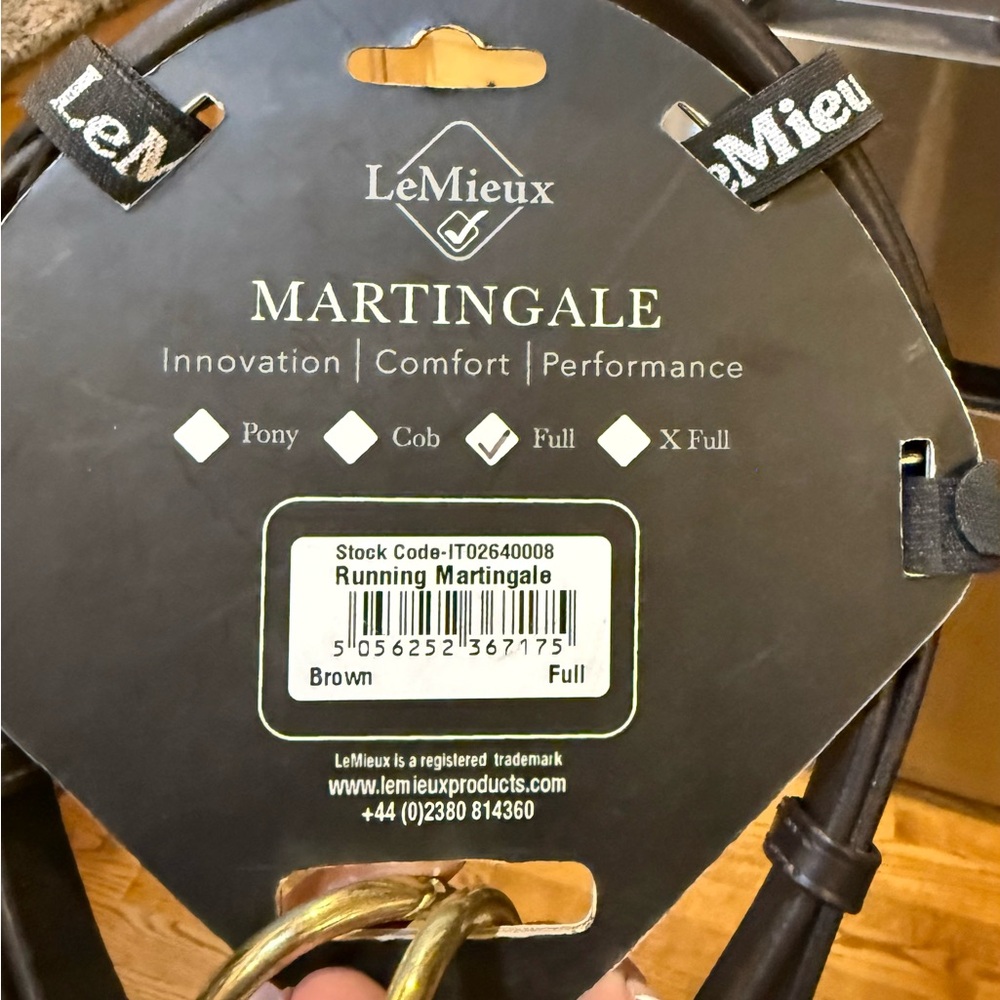 LeMieux Brown Running Martingale